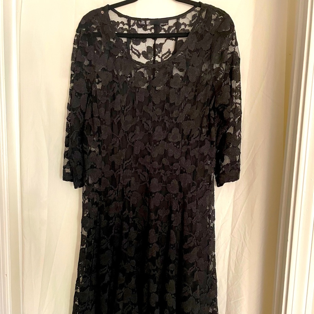 Elegant Black Lace Dress